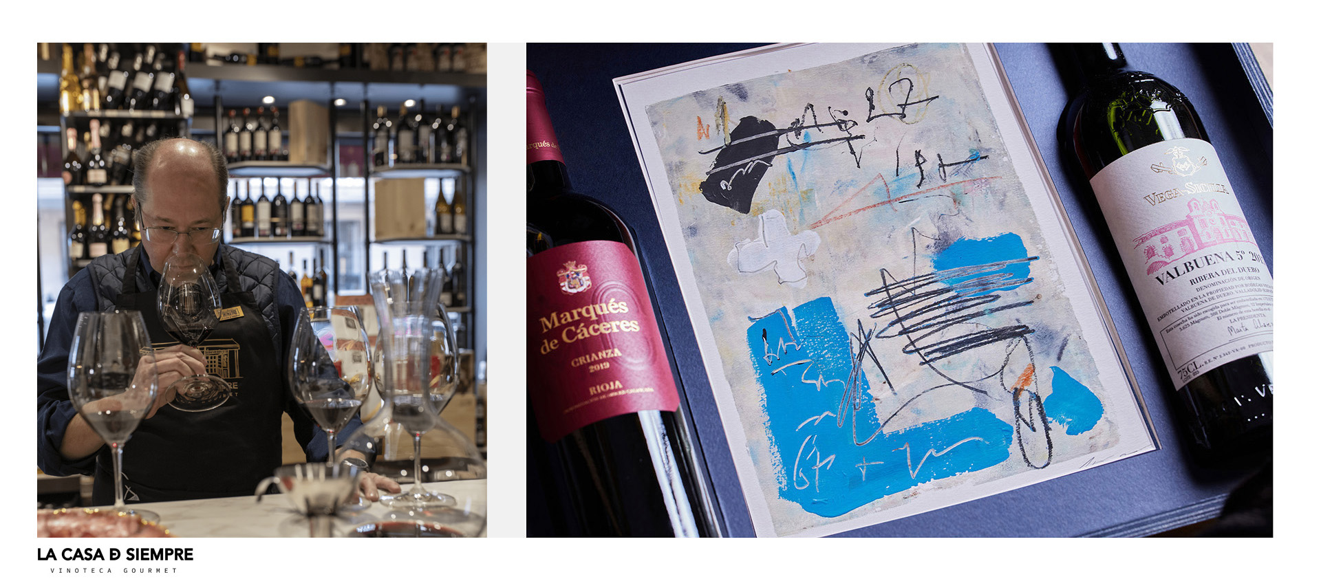 Selección de vinos boutique del cofre Arte & Vino